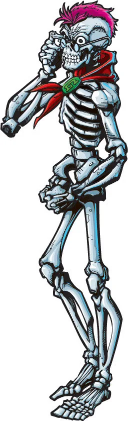 Curly the Skeleton