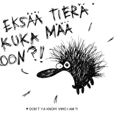 Cursing hedgehog