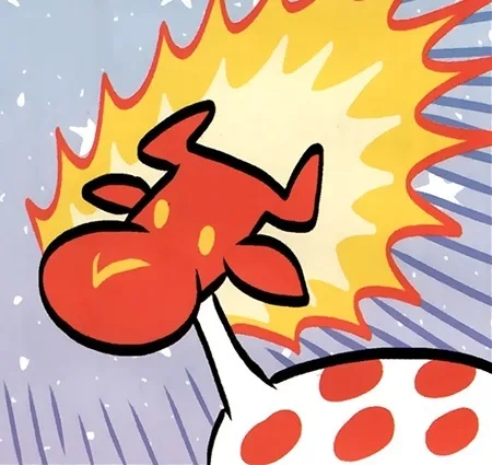 Flaming Head Cow