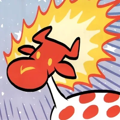 Flaming Head Cow