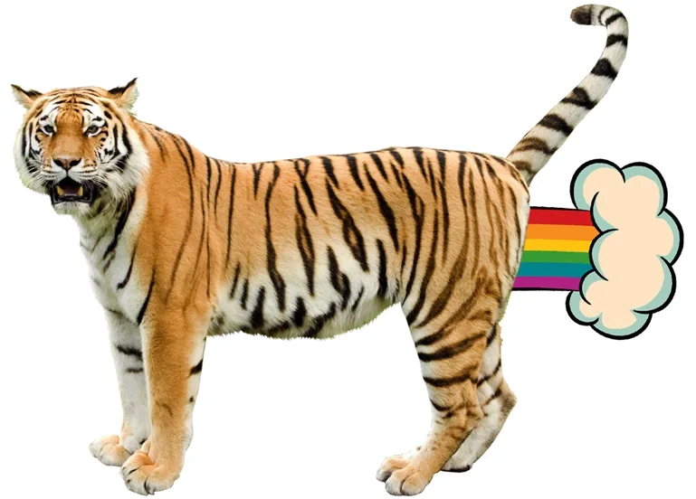 Giant Realistic Flying Tiger