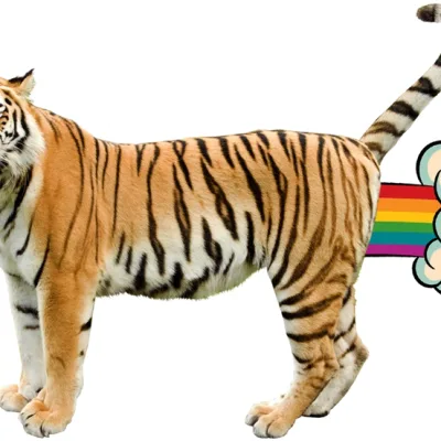 Giant Realistic Flying Tiger