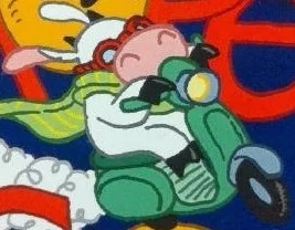 Moped Cow