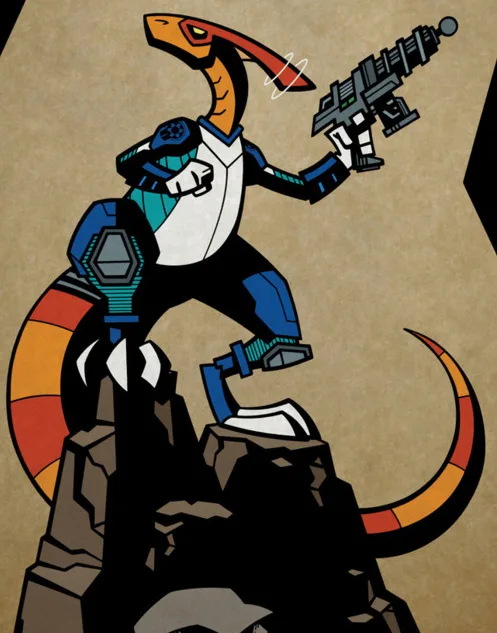 Space Parasaurolophus