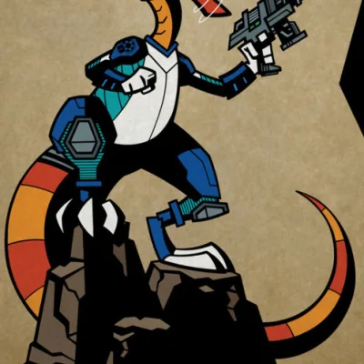 Space Parasaurolophus