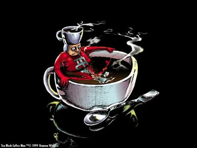 Too Much Coffee Man