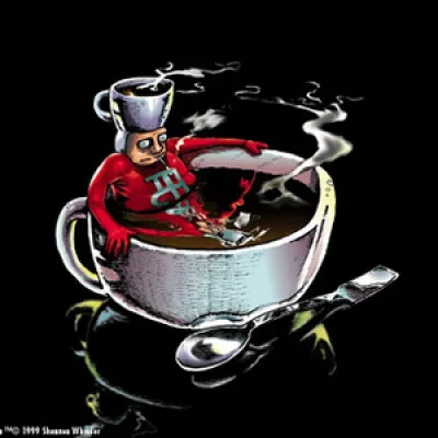 Too Much Coffee Man