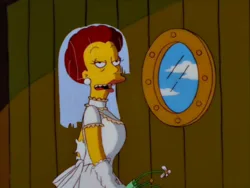 Woman in wedding dress