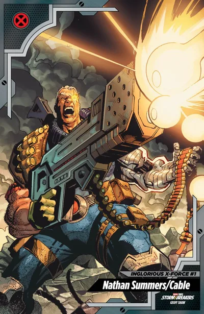 Cover of Geoff Shaw X-Men Trading Card Variant