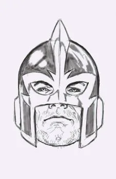 Cover of Mark Brooks Incentive Headshot Sketch Virgin Variant (1:50)