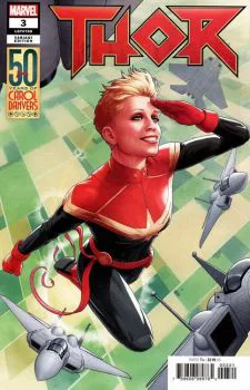 Cover of Variant John Tyler Christopher Carol Danvers 50th Anniversary Cover