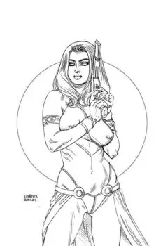 Cover of Incentive Joseph Michael Linsner Black & White Virgin Variant Cover