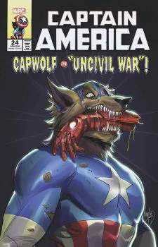 Cover of Variant Mirka Andolfo Cap Wolf Horror Cover