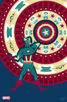 Cover of Jeffrey Veregge Native American Heritage Tribute Captain America Variant