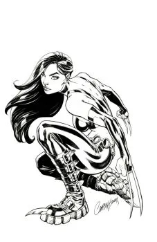 Cover of 2nd Printing J. Scott Campbell Incentive B&W Variant (1:25)