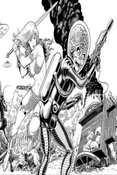 Cover of Cover L Incentive Barry Kitson Card Homage Black & White Virgin Variant Cover