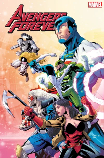 Cover of Cover B Logan Lubera 1990s Avengers Assemble Connecting Cover