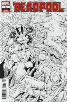 Cover of Rob Liefeld 1:1000 Retailer Incentive Remastered B&W Sketch Variant Cover