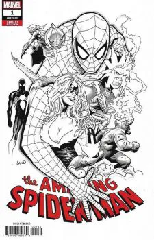 Cover of Greg Land One Per Store B&W Sketch Variant