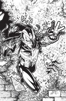 Cover of One Stop Comic Shop Jeff Edwards B&W Virgin Variant