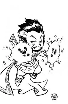 Cover of Skottie Young Incentive Big Marvels Sketch Virgin Variant (1:50)