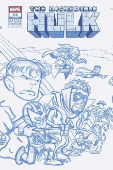Cover of Chris Giarrusso Incentive Marvel Universe Connecting Sketch Variant (1:50)