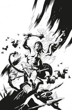Cover of Cover L Mike Mignola Incentive B&W Virgin Variant (1:50)