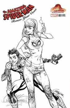 Cover of Cover R J. Scott Campbell Exclusive B&W Variant