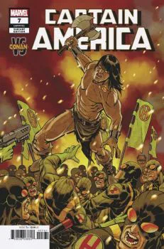 Cover of Variant Dave Johnson Conan vs Marvel Villains Cover