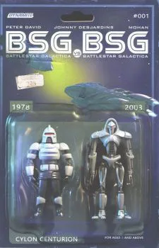 Cover of Cover E Michael R. Adams Action Figure Variant Cover E (Cylon Centurion)