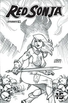 Cover of Cover H Incentive Joseph Michael Linsner Black & White Cover