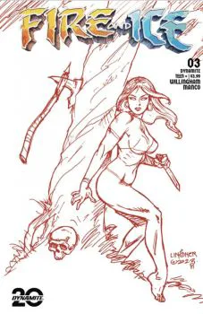 Cover of Joseph Michael Linsner Incentive Red Line Art Variant (1:7)
