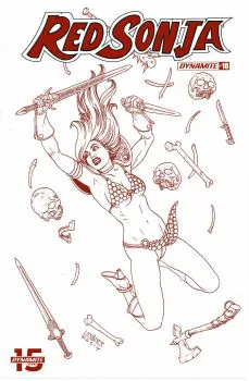 Cover of Cover O Joseph Michael Linsner 25 Copy FOC Blood Red Incentive Variant