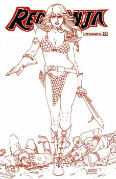 Cover of Cover V 25 Copy Linsner FOC Red Variant Cover