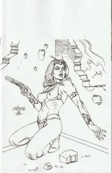 Cover of Cover V Joseph Michael Linsner B&W Virgin Variant