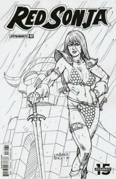 Cover of Cover H Incentive Joseph Michael Linsner Black & White Cover