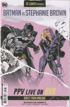 Cover of Mario Fox Foccillo Fight Poster Batman vs Spoiler Variant