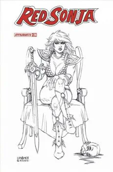 Cover of Cover H Incentive Joseph Michael Linsner Black & White Variant Cover