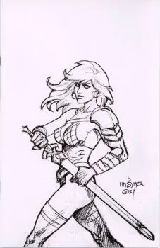 Cover of Cover N Joseph Michael Linsner Incentive Line Art Virgin Variant (1:25)