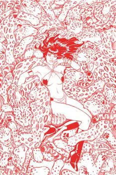 Cover of Cover L Conner Fiery Red Line Art Ultra Premium Cover