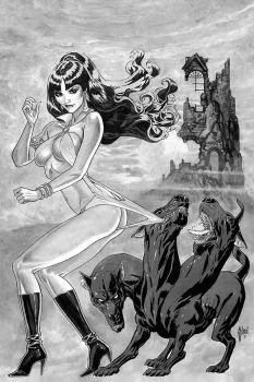 Cover of Cover W Bonus FOC Variant Incentive Guillem March Black & White Virgin Cover