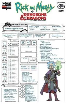 Cover of Cover C Jim Zub Character Sheet Variant