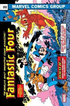 Cover of Andrea Freccero Disney What If? Fantastic Four Homage Variant