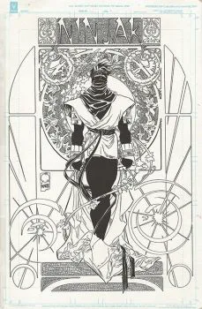 Cover of Cvr V Ultimate Comics B&W Var A Quesada + Palmiotti
