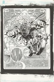 Cover of Cvr X Ultimate Comics B&W Var B Quesada + Palmiotti