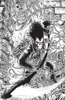 Cover of Cvr F One Stop Comic Shop Connected Cover B&W Virgin Var Edwards