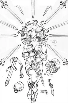 Cover of Cover H Joseph Michael Linsner Incentive Line Art Variant (1:15)