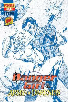 Cover of Cover D J. Scott Campbell Deadite Blues Dynamic Forces Variant (Ltd. 650)