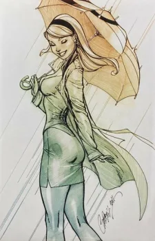 Cover of J. Scott Campbell Exclusive Gwen Sketch Variant (Ltd. 1250)