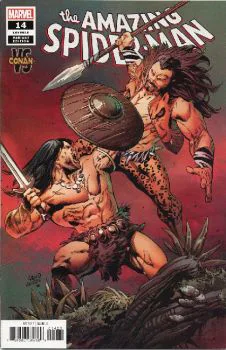 Cover of Greg Land Conan vs. Marvel Villains Variant